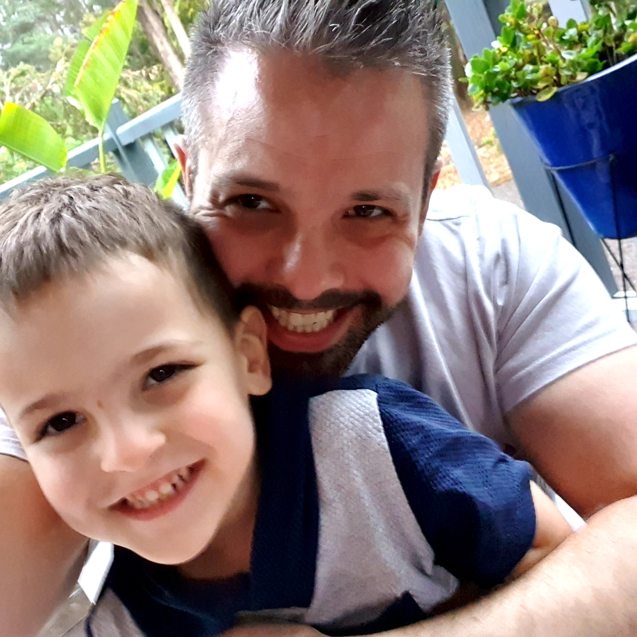 Being a father of a child with autism: father Nick and son Levi